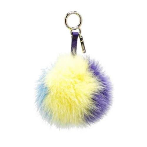 Pre-owned Fur key-holders Fendi Vintage , Blue , Dames