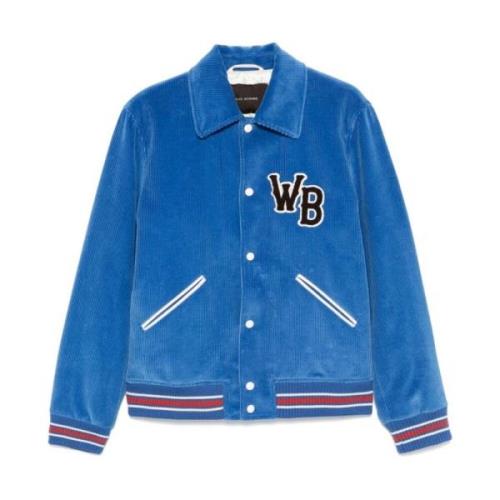 Blauwe Homecoming Varsity Jas Wales Bonner , Blue , Heren