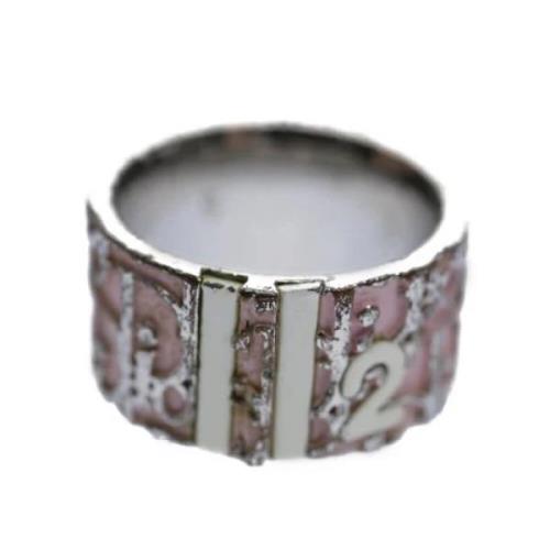 Pre-owned Metal rings Dior Vintage , Pink , Dames