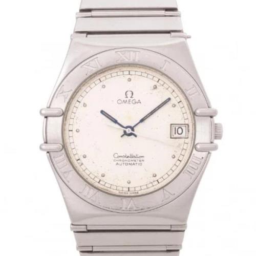 Pre-owned Stainless Steel watches Omega Vintage , White , Heren