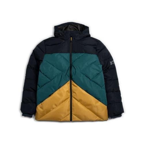 Puffer Cloud Jas met Afneembare Capuchon Munich , Multicolor , Heren