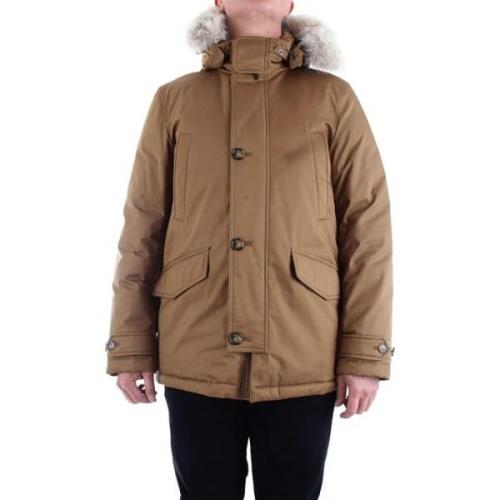 Arctische Militaire Parka Kangaroo Bruin Woolrich , Brown , Heren