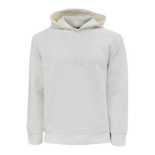 Witte hoodie met logobedrukking Emporio Armani , White , Heren