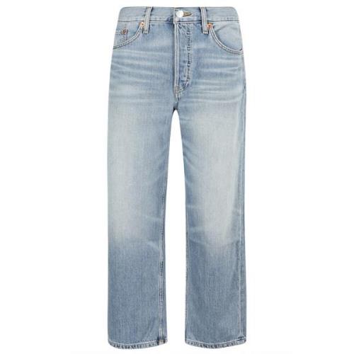 Casual Crop Jeans Re/Done , Blue , Dames