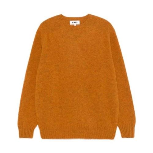 Oranje Wol Crew Neck Sweater YMC You Must Create , Orange , Heren