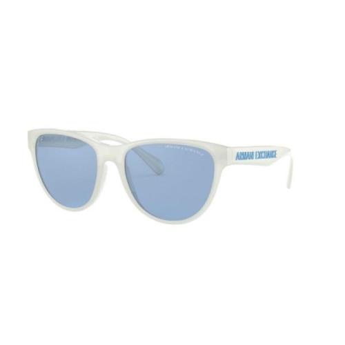 Witte Resin Zonnebril voor Vrouwen Armani Exchange , White , Dames