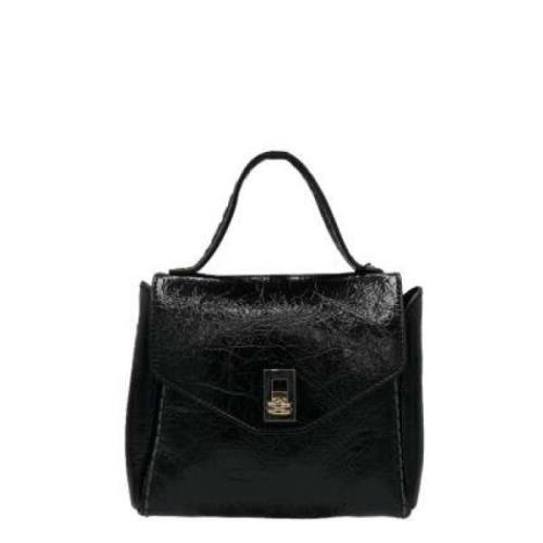 Zwarte Mini Tas met Afneembare Band Plinio Visonà , Black , Dames