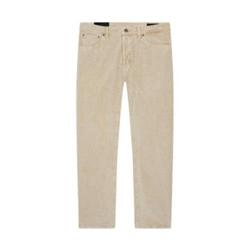 Brighton Carrot-Fit Corduroy Broek Dondup , Beige , Heren