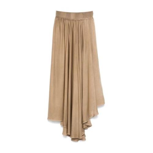 Tan Gentian Rok UMA Wang , Beige , Dames