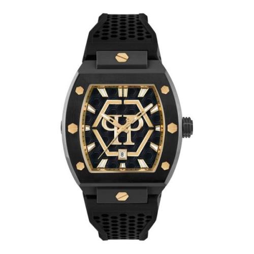 Hexagon Phantom Herenhorloge Philipp Plein , Black , Heren