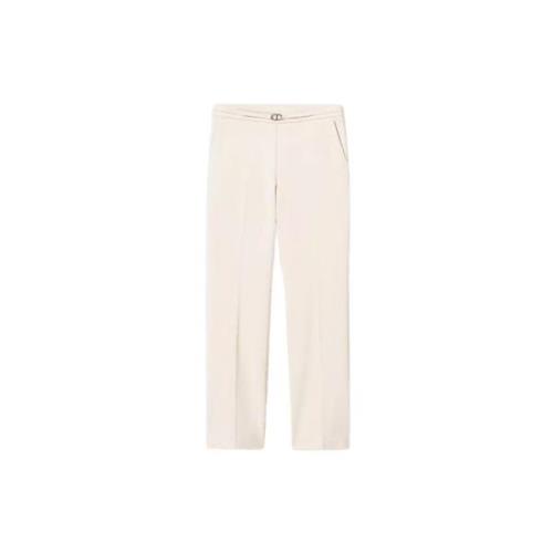 Ovale Broek met Riem en Plooi Art. 242Tp224A Twinset , Beige , Dames