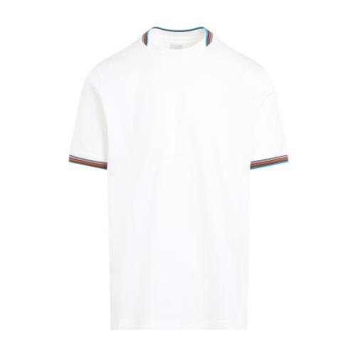 Wit T-shirt Stijlvol Ontwerp PS By Paul Smith , White , Heren