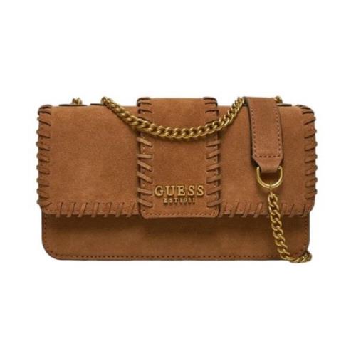 Stijlvolle Crossbody Tas in Cognac Guess , Brown , Dames