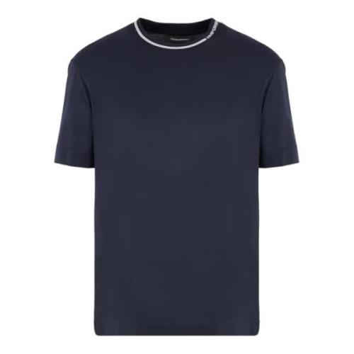 Blauw Kortemouw Regular Fit Jersey T-Shirt Emporio Armani , Blue , Her...