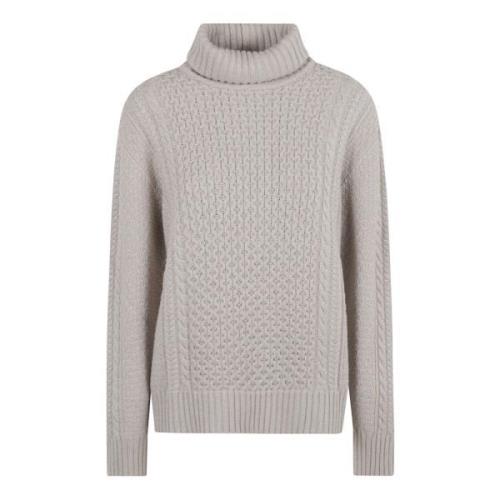 Greige Gebreide Trui Aw24 Fabiana Filippi , Gray , Dames