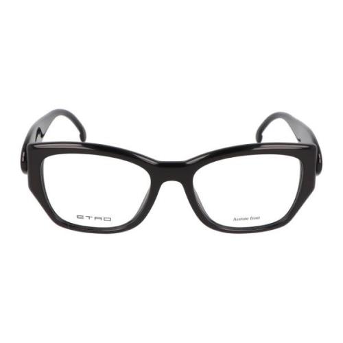 Stijlvolle onregelmatige bril Model 0058 Etro , Black , Unisex