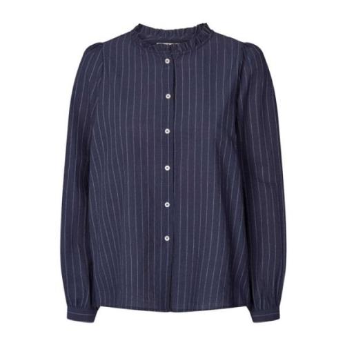 Elegante River Shirt Donkerblauw Lollys Laundry , Blue , Dames