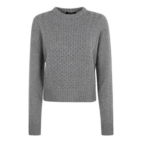 Steen Crew Neck Sweater Aw24 Fabiana Filippi , Gray , Dames