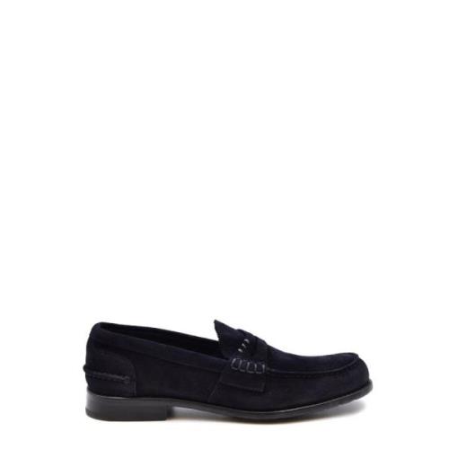 Blauwe Loafer Schoenen Ss22 Premiata , Blue , Heren