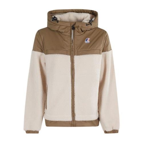 Stijlvolle Jildaz Orsetto Jas K-Way , Beige , Dames