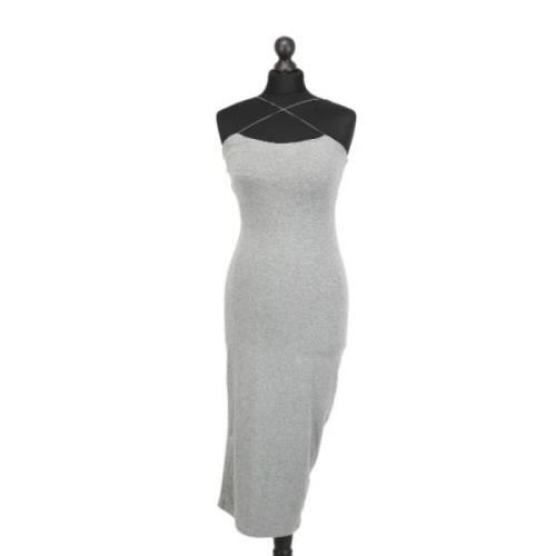 Pre-owned Cotton dresses Alexander Wang Pre-owned , Gray , Dames