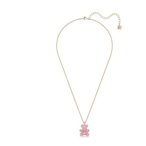 Dames Teddy Hanger Beer Roze Roségoud Swarovski , Pink , Dames