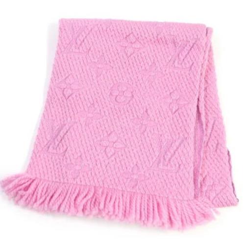 Pre-owned Wool scarves Louis Vuitton Vintage , Pink , Dames