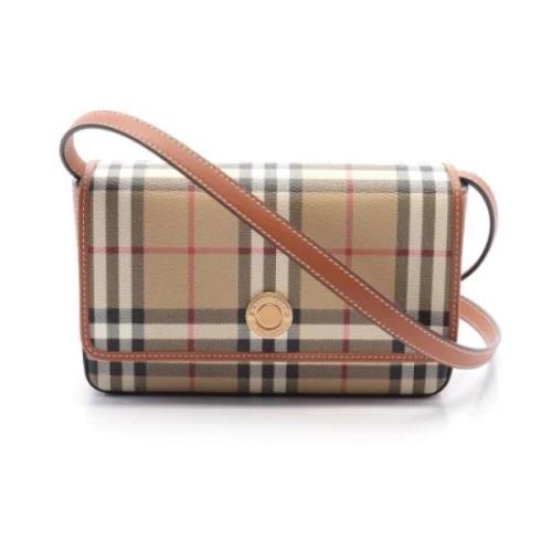 Pre-owned Fabric shoulder-bags Burberry Vintage , Beige , Dames