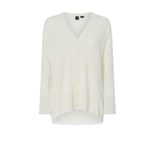 Zachte Volume Witte Cardigan Sweater Pinko , White , Dames