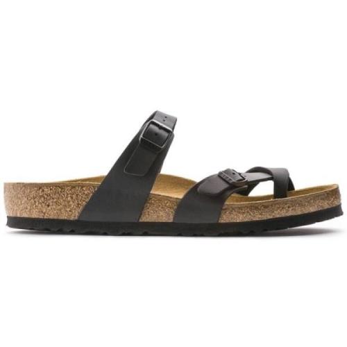 Zwarte Smalle Sandaal Mayari Stijl Birkenstock , Black , Heren