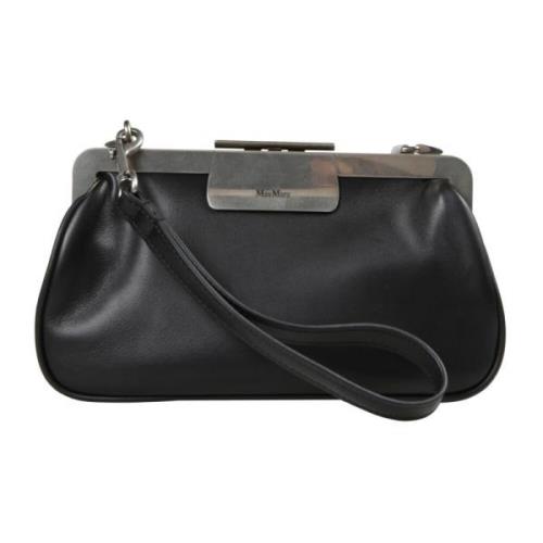 Elegante Zwarte Handtas Max Mara , Black , Dames