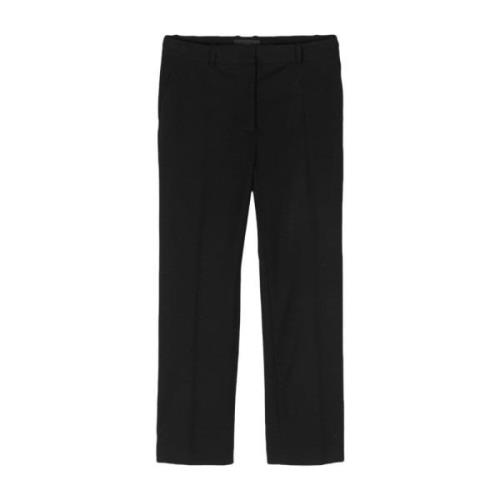 Gabardine Broek in Zwart Joseph , Black , Dames