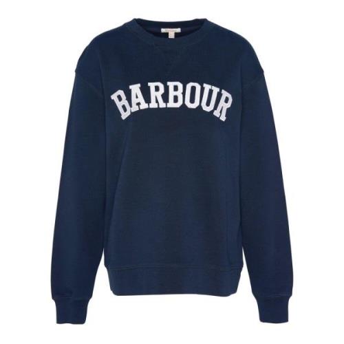 Vintage Varsity Sweatshirt Barbour , Blue , Dames