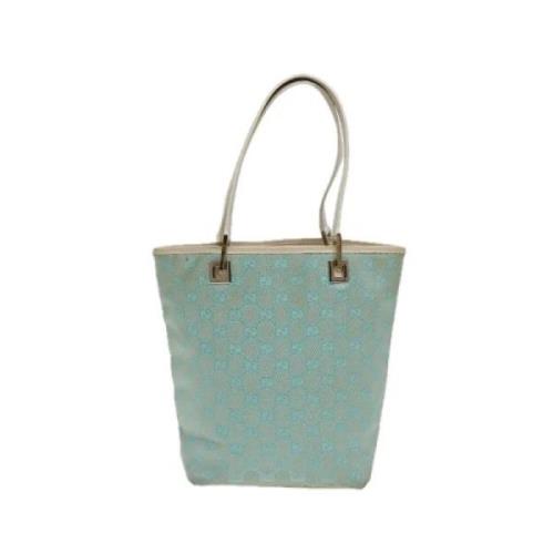 Pre-owned Canvas totes Gucci Vintage , Blue , Dames