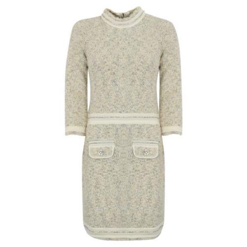 Midi boucle jurk met lurex Blugirl , Gray , Dames