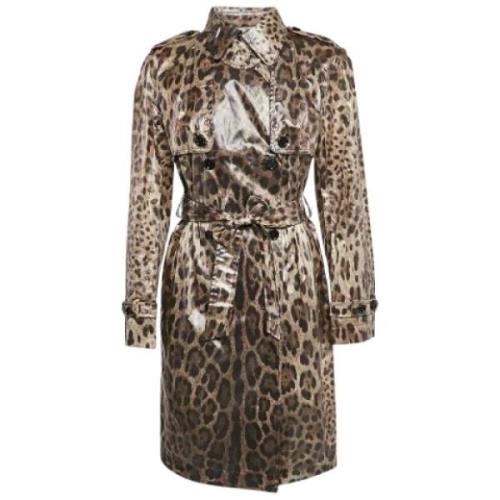 Pre-owned Silk outerwear Dolce & Gabbana Pre-owned , Brown , Dames