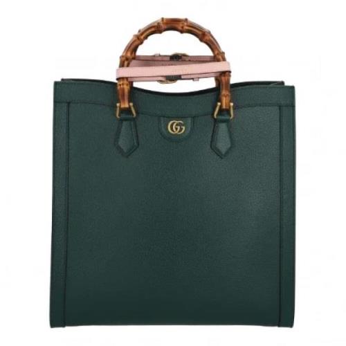 Pre-owned Leather gucci-bags Gucci Vintage , Green , Dames