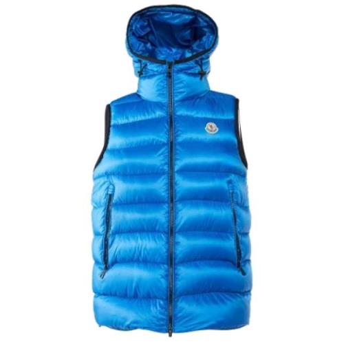 Pre-owned Nylon outerwear Moncler Pre-owned , Blue , Heren