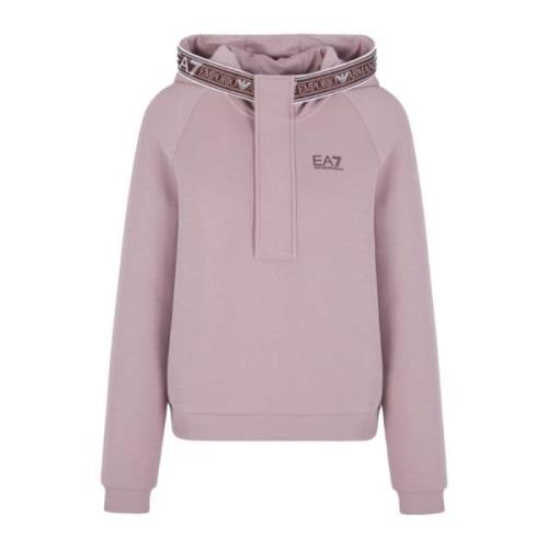 Stijlvolle Sweatshirt voor Mannen Emporio Armani EA7 , Pink , Dames