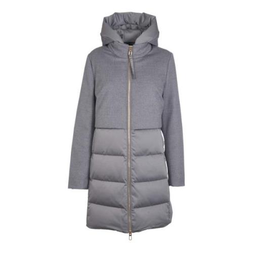 Lange Grijze Jas Duno , Gray , Dames