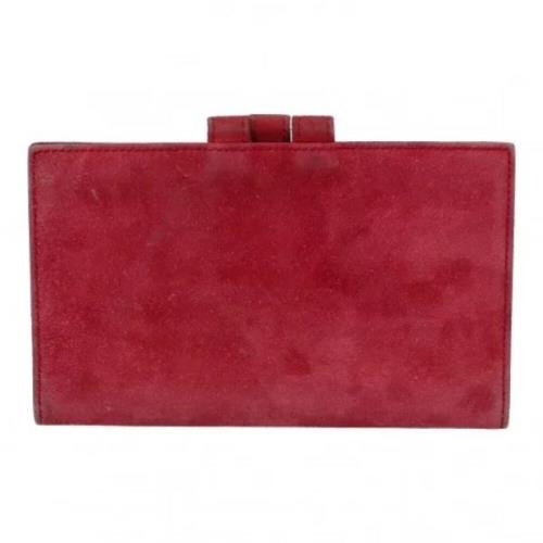 Pre-owned Suede home-office Hermès Vintage , Red , Dames