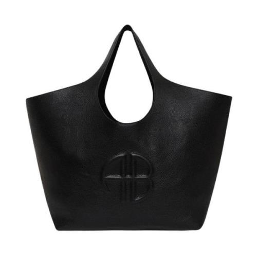 Lili Tote Leren Tas Anine Bing , Black , Dames