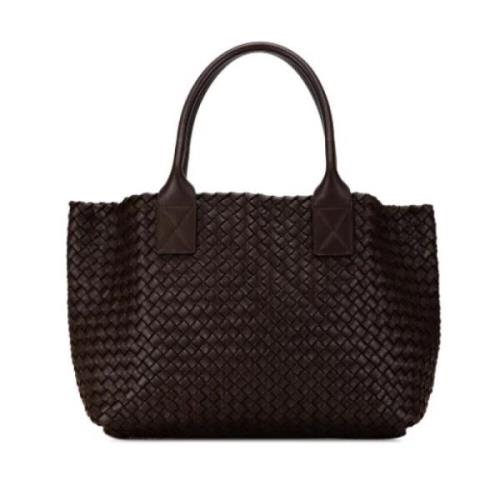 Pre-owned Leather totes Bottega Veneta Vintage , Brown , Dames