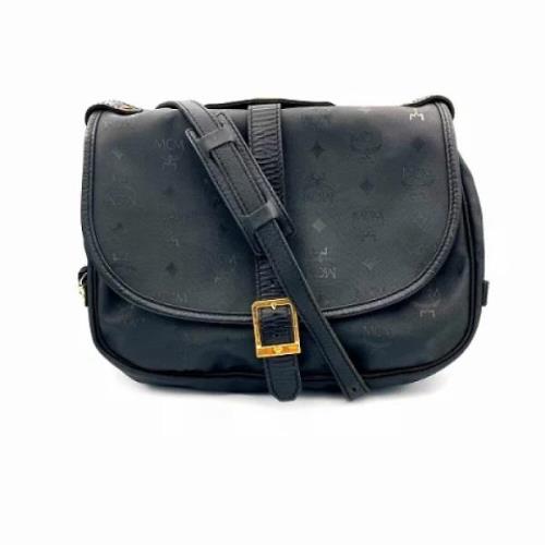 Pre-owned Canvas shoulder-bags MCM Pre-owned , Black , Dames