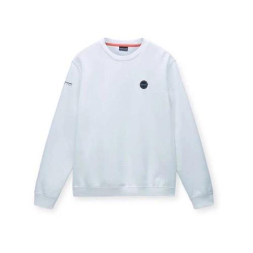 Heren B-Badge C Sweatshirt Napapijri , White , Heren