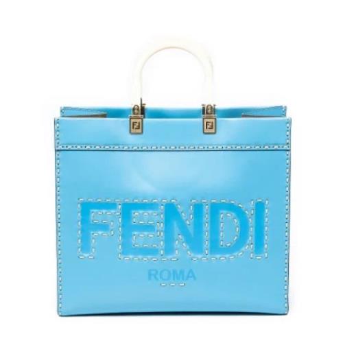 Pre-owned Leather fendi-bags Fendi Vintage , Blue , Dames