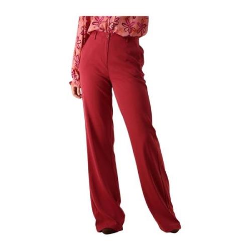 Rode Elegante Lange Broek Solange Ydence , Red , Dames