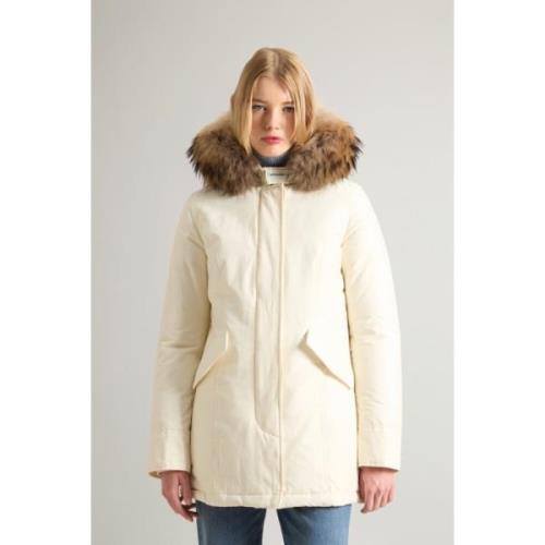 Arctic Parka met Teflon Finish Woolrich , Beige , Dames