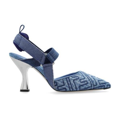 Colibri denim pumps Fendi , Blue , Dames