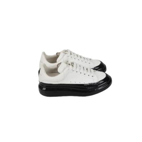 Pre-owned Leather sneakers Alexander McQueen Pre-owned , White , Dames